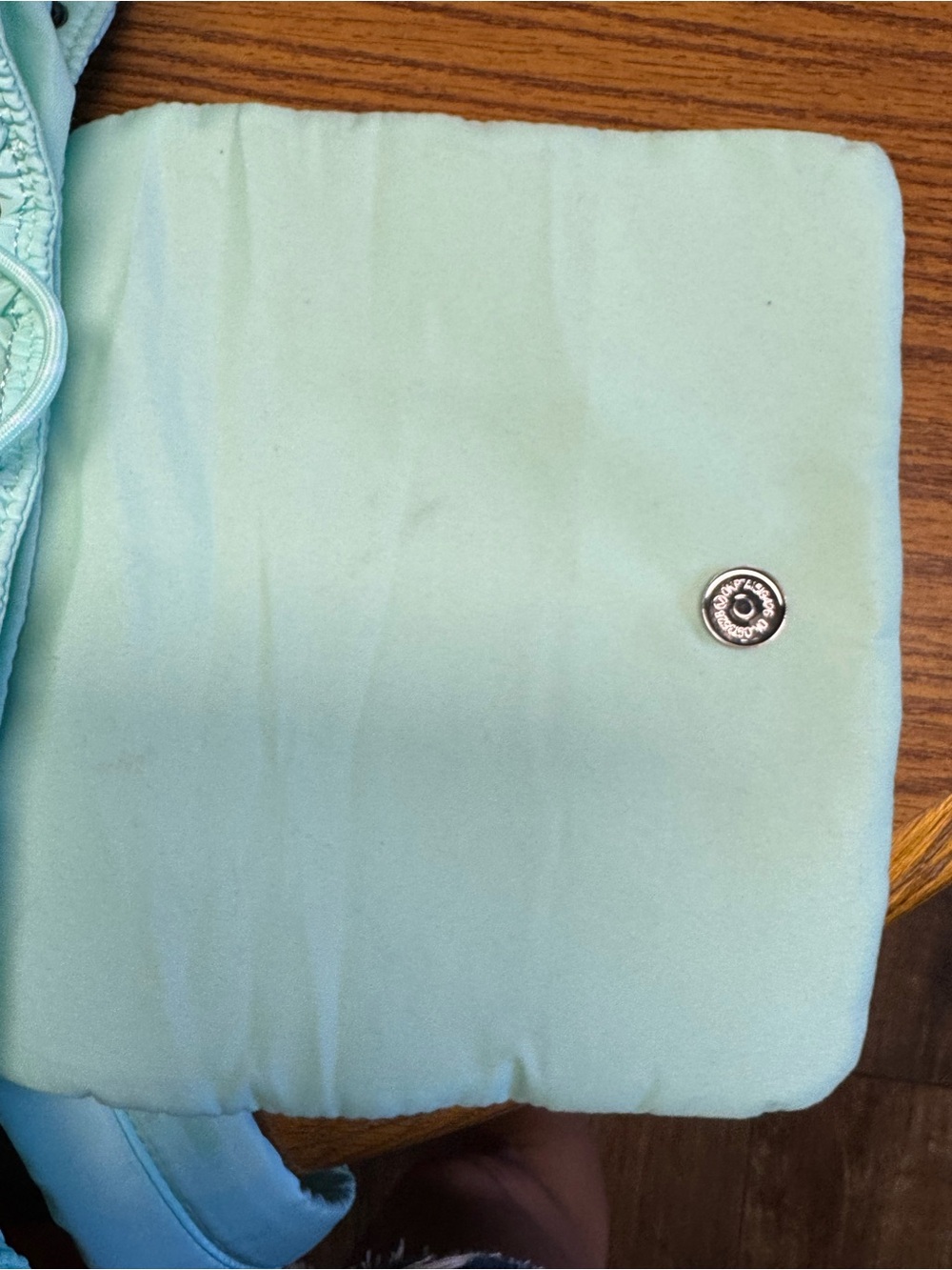 Iris Puff Backpack by Iris & Rainbow features a mint green quilted puffer design - Picture 3 of 7